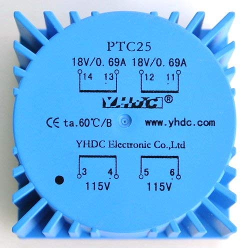 Amazon | Electronics-Salon 1個 デュアル18V 25VAトロイダルトランス